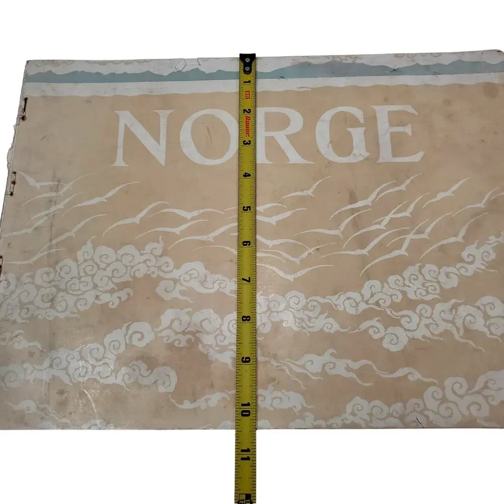 NORGE Norwegian Photos by Mittet & Co RARE 1913 Bookblock Tourist Photo Book